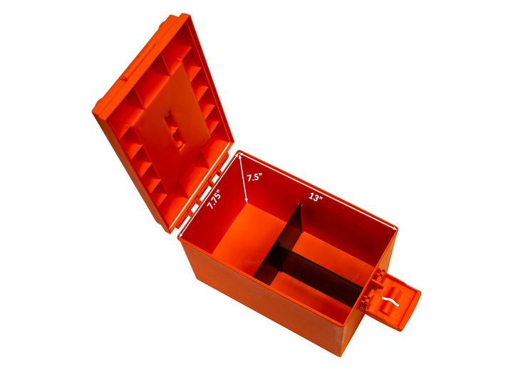 Wise Company WISE 5604 LARGE BOATERS DRY BOX - ALERT ORANGE